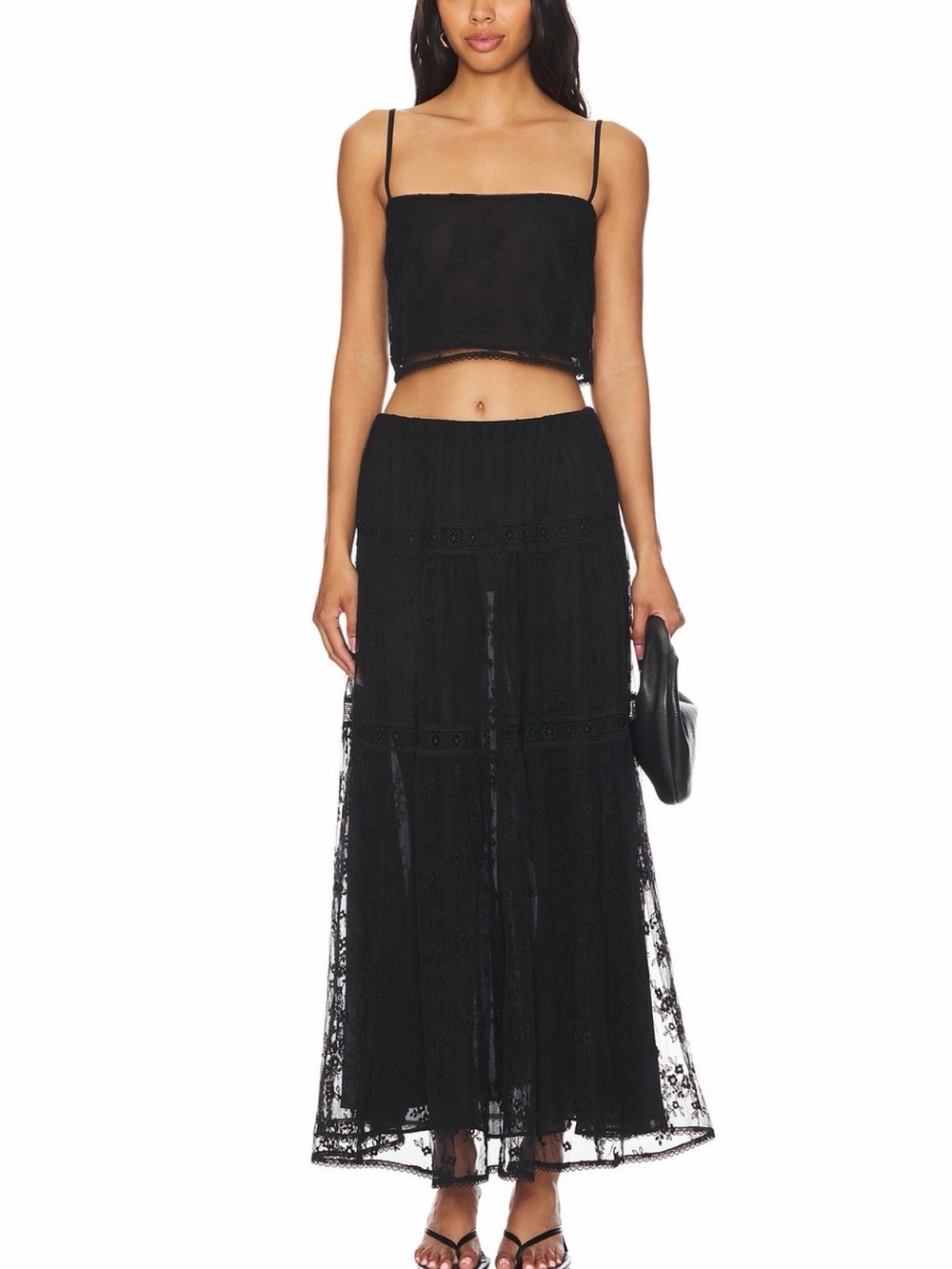 Tularosa - Kylie Top and Maxi Skirt - in black